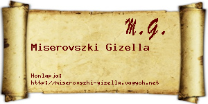 Miserovszki Gizella névjegykártya